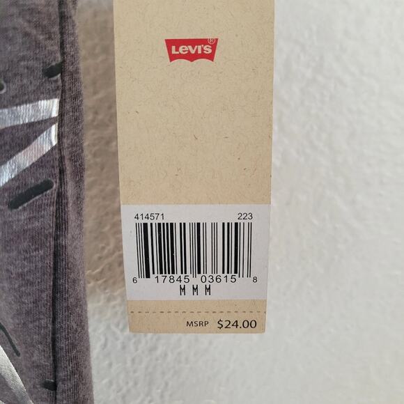 Levi's Girl's Charcoal Gray Western Fringe Star Theme Top Size Medium NWT Rodeo - Picture 8 of 8